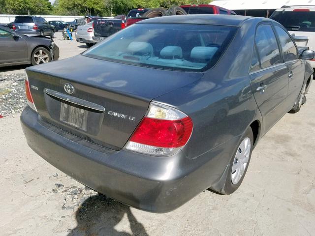 4T1BE32K25U612710 - 2005 TOYOTA CAMRY LE GRAY photo 4