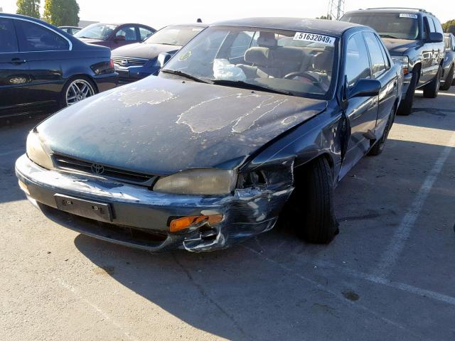 JT2BG12K3T0384619 - 1996 TOYOTA CAMRY DX GREEN photo 2