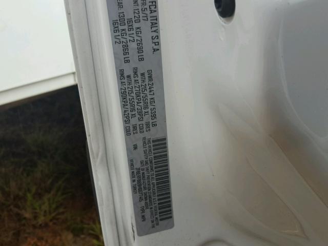 ZFBERFBB9H6G77415 - 2017 RAM PROMASTER 白色 照片 10