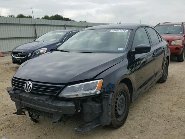 3VW1K7AJ4DM253773 - 2013 VOLKSWAGEN JETTA BASE BLACK photo 2