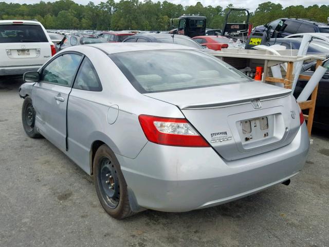 2HGFG12697H502011 - 2007 HONDA CIVIC LX GRAY photo 3