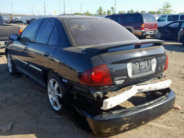 3N1AB51D26L619999 - 2006 NISSAN SENTRA SE- BLACK photo 3