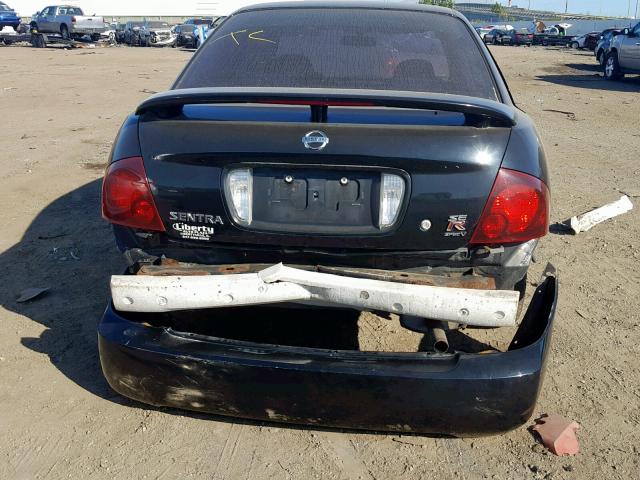 3N1AB51D26L619999 - 2006 NISSAN SENTRA SE- BLACK photo 9