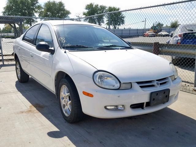 1B3ES56C22D658642 - 2002 DODGE NEON ES WHITE photo 1