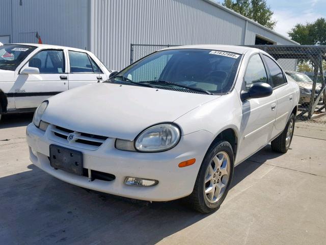 1B3ES56C22D658642 - 2002 DODGE NEON ES WHITE photo 2