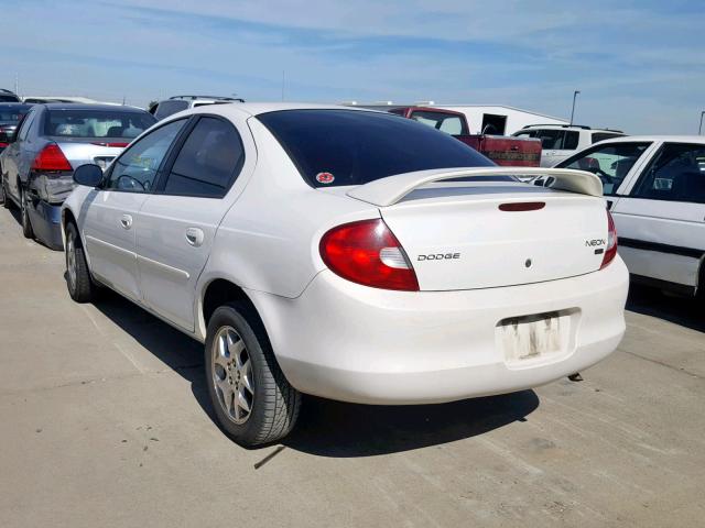 1B3ES56C22D658642 - 2002 DODGE NEON ES WHITE photo 3