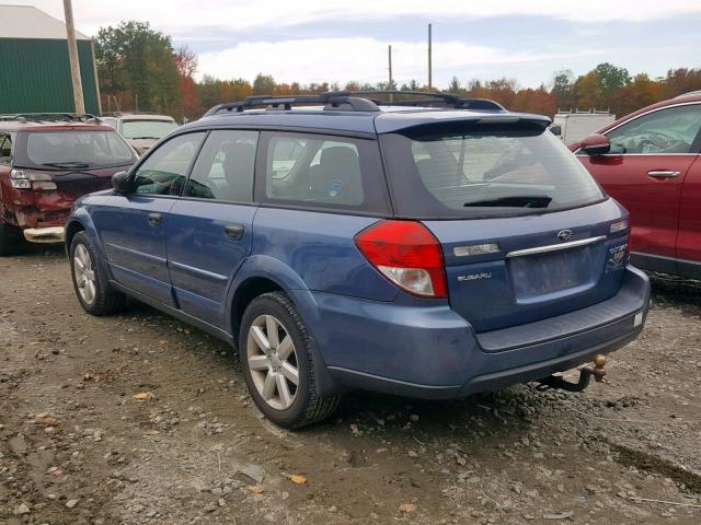 4S4BP61C387322405 - 2008 SUBARU OUTBACK 2. BLUE photo 3