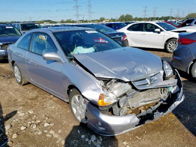 1HGEM22922L027723 - 2002 HONDA CIVIC EX SILVER photo 1