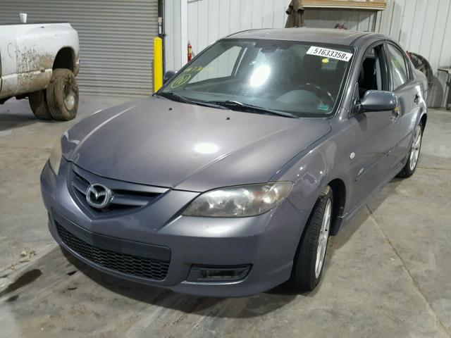 JM1BK323881774644 - 2008 MAZDA 3 S GRAY photo 2