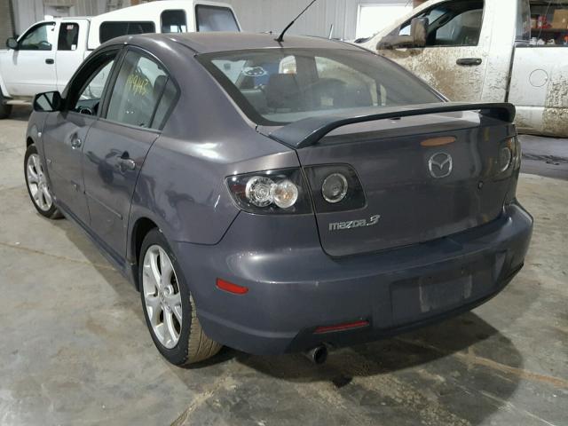 JM1BK323881774644 - 2008 MAZDA 3 S GRAY photo 3