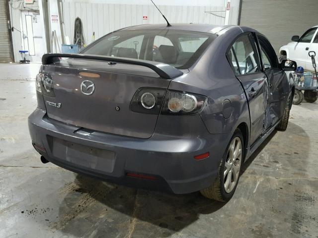 JM1BK323881774644 - 2008 MAZDA 3 S GRAY photo 4