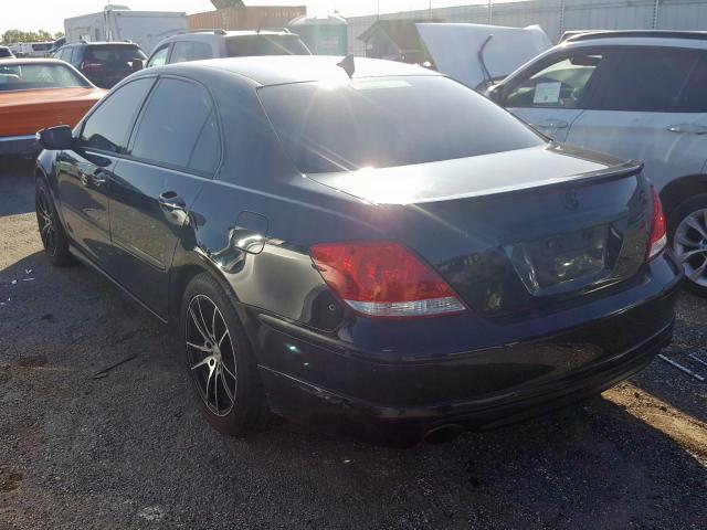 JH4KB16556C005972 - 2006 ACURA RL BLACK photo 3