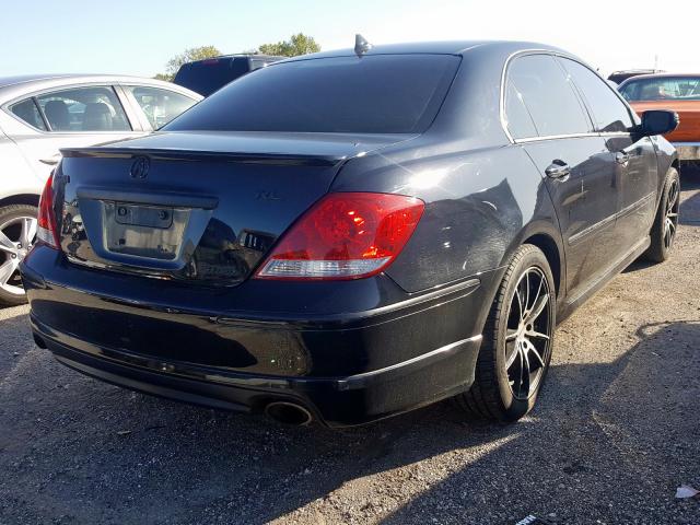 JH4KB16556C005972 - 2006 ACURA RL BLACK photo 4