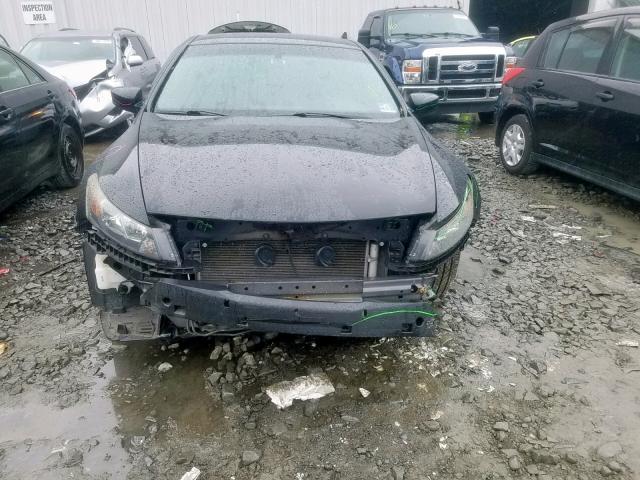 1HGCS22809A011420 - 2009 HONDA ACCORD EXL BLACK photo 9