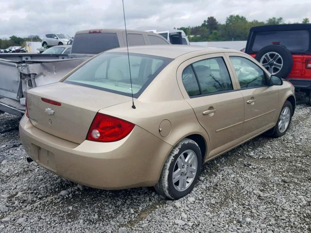 1G1AL52F357548219 - 2005 CHEVROLET COBALT LS GOLD photo 4