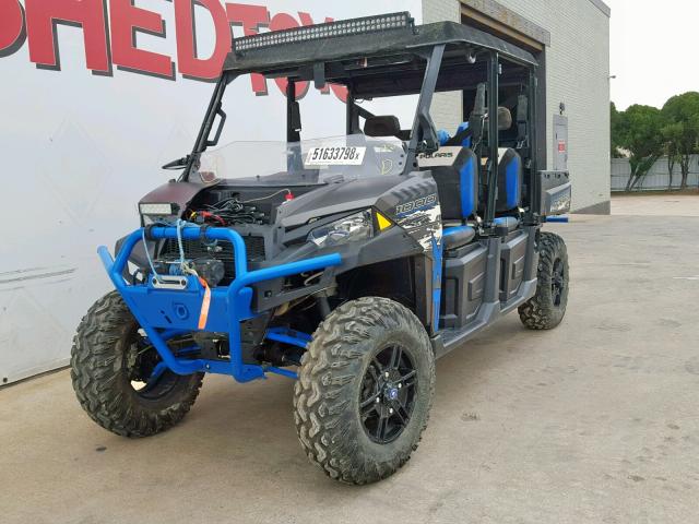 4XARVM993H8051417 - 2017 POLARIS RANGER CRE BLUE photo 4