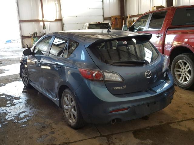 JM1BL1H50A1118423 - 2010 MAZDA 3 S BLUE photo 3