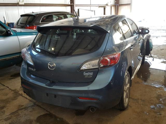 JM1BL1H50A1118423 - 2010 MAZDA 3 S BLUE photo 4