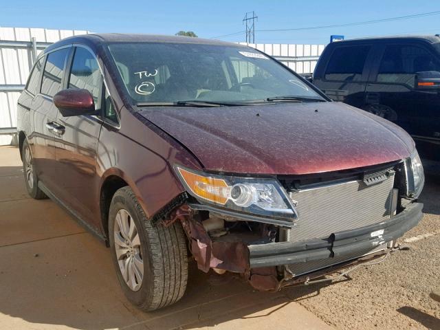 5FNRL5H68GB121729 - 2016 HONDA ODYSSEY EX MAROON photo 1