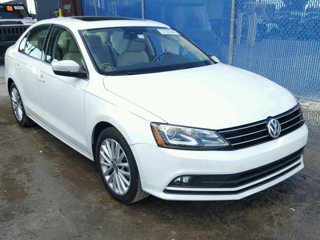 3VWL17AJ5GM204419 - 2016 VOLKSWAGEN JETTA SEL WHITE photo 1