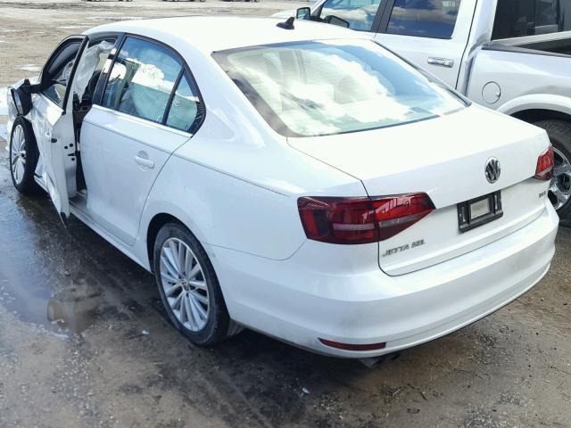 3VWL17AJ5GM204419 - 2016 VOLKSWAGEN JETTA SEL WHITE photo 3