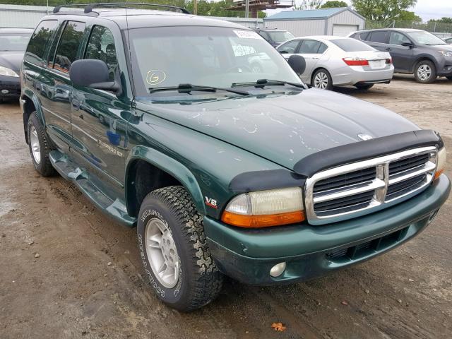 1B4HS28Y9WF124354 - 1998 DODGE DURANGO GREEN photo 1