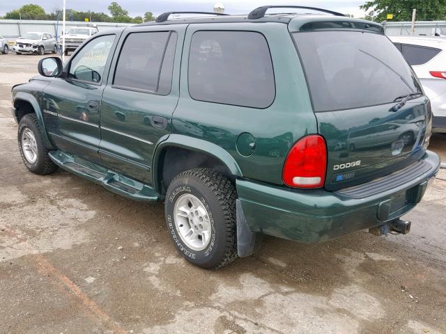 1B4HS28Y9WF124354 - 1998 DODGE DURANGO GREEN photo 3