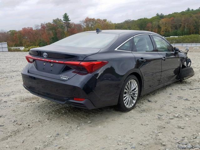 4T1B21FB0KU008060 - 2019 TOYOTA AVALON XLE BLACK photo 4