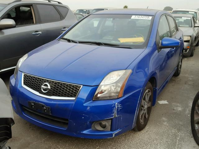 3N1AB6AP3BL727526 - 2011 NISSAN SENTRA 2.0 BLUE photo 2