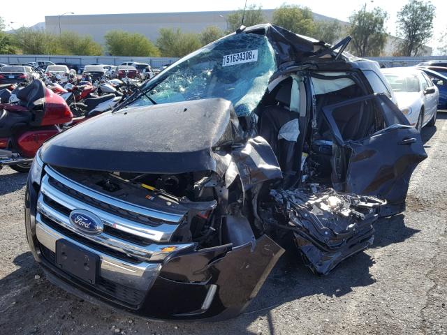 2FMDK4KC8DBA14836 - 2013 FORD EDGE LIMIT BROWN photo 2