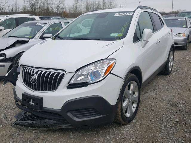 KL4CJASB4GB636878 - 2016 BUICK ENCORE WHITE photo 2