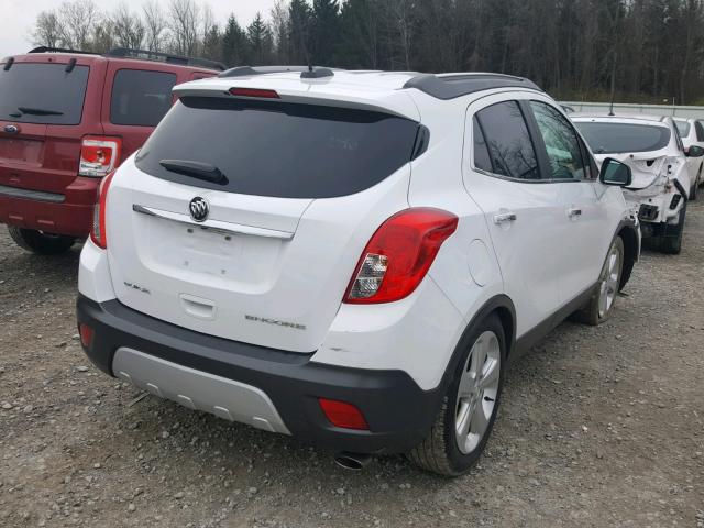 KL4CJASB4GB636878 - 2016 BUICK ENCORE WHITE photo 4