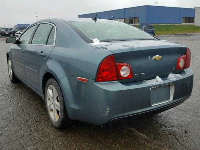 1G1ZG57B39F260239 - 2009 CHEVROLET MALIBU LS 绿色 照片 3