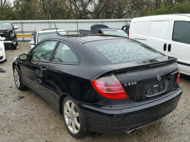 WDBRN40J83A426069 - 2003 MERCEDES-BENZ C 230K SPO BLACK photo 3