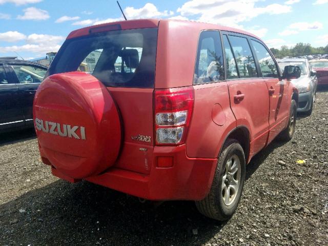 JS3TD941284100115 - 2008 SUZUKI GRAND VITA RED photo 4