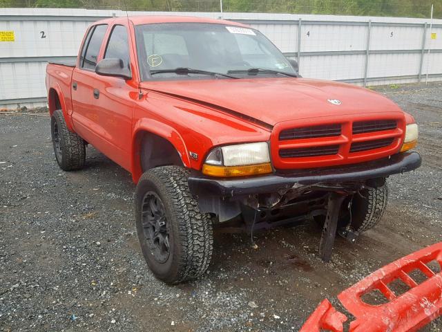 1B7GG2AN1YS710072 - 2000 DODGE DAKOTA QUA RED photo 1