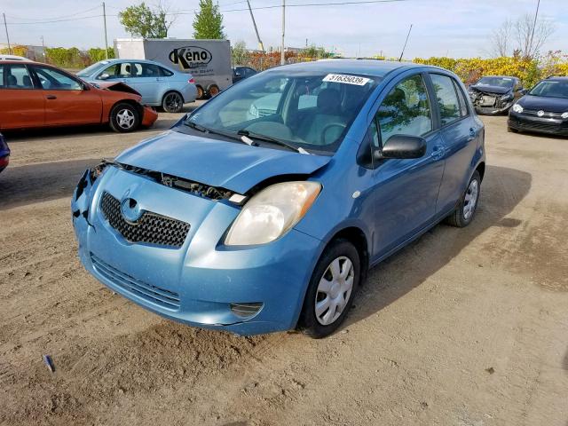 JTDKT923965013725 - 2006 TOYOTA YARIS BLUE photo 2