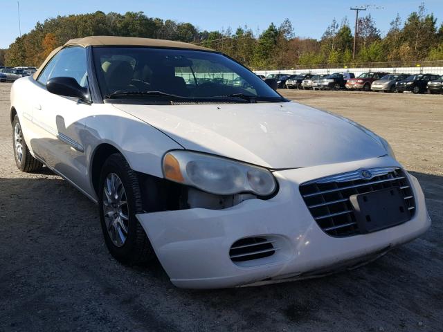 1C3EL45X74N156107 - 2004 CHRYSLER SEBRING LX WHITE photo 1