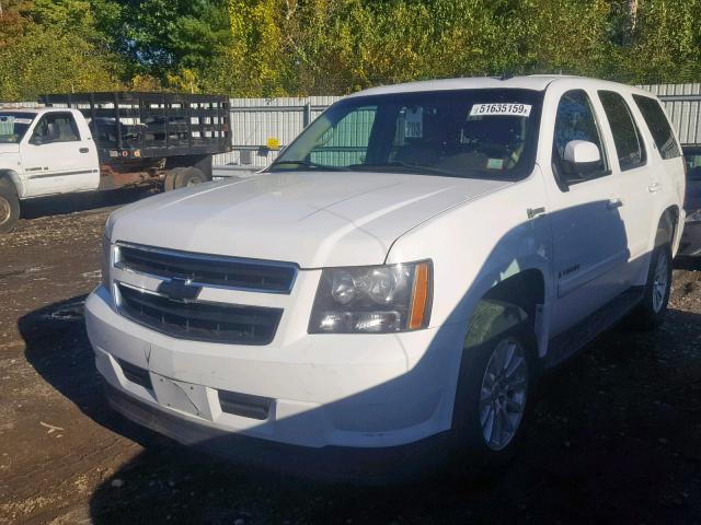 1GNFK135X9R183067 - 2009 CHEVROLET TAHOE HYBR WHITE photo 2