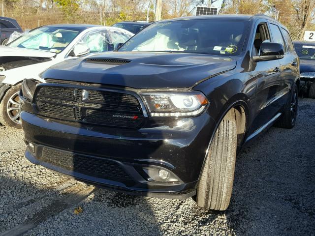 1C4RDJDGXJC317535 - 2018 DODGE DURANGO GT BLACK photo 2