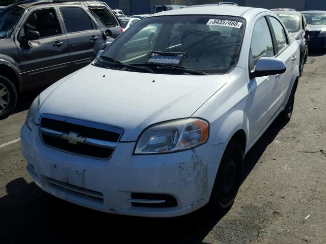 KL1TD5DE5BB245198 - 2011 CHEVROLET AVEO LS WHITE photo 2