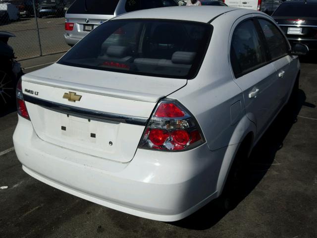 KL1TD5DE5BB245198 - 2011 CHEVROLET AVEO LS WHITE photo 4