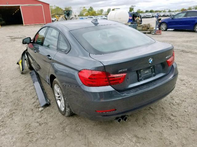 WBA4A7C51FD413719 - 2015 BMW 428 XI GRA GRAY photo 3