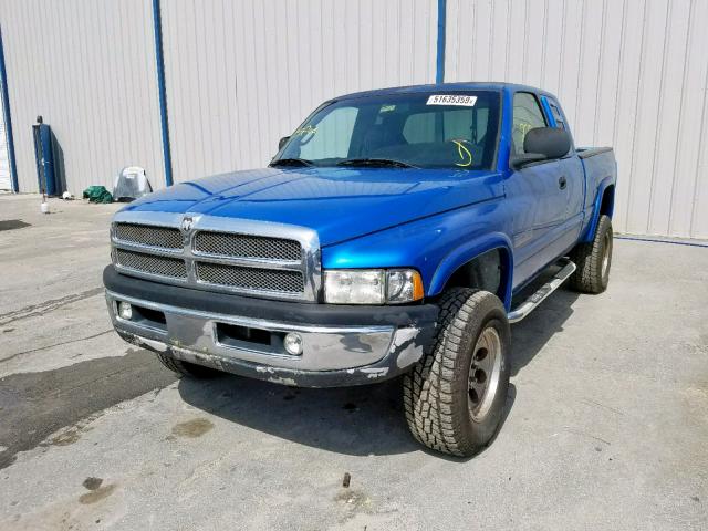 3B7KF23621G223575 - 2001 DODGE RAM 2500 BLUE photo 2