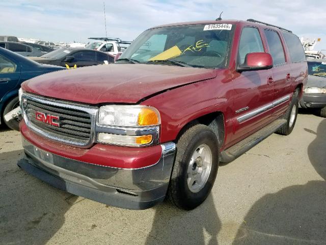 3GKEC16Z55G202266 - 2005 GMC YUKON XL C RED photo 2