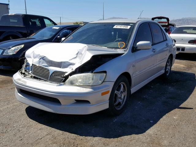 JA3AJ86E12U056266 - 2002 MITSUBISHI LANCER OZ SILVER photo 2