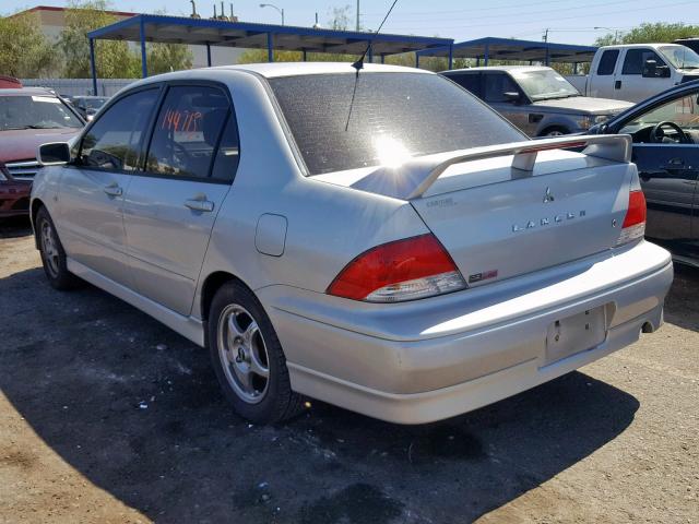 JA3AJ86E12U056266 - 2002 MITSUBISHI LANCER OZ SILVER photo 3