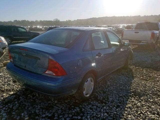 1FAFP33P61W328575 - 2001 FORD FOCUS LX BLUE photo 4