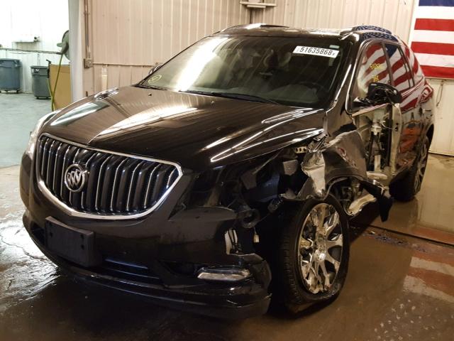 5GAKVBKD0HJ324224 - 2017 BUICK ENCLAVE BLACK photo 2