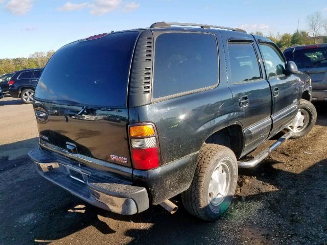 1GKEK13V64J280282 - 2004 GMC YUKON BLACK photo 4